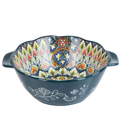 "Arabesque" Емкость для запекания 23,6х20х8,4см  v=1500мл (min6) (зеленый) (транс. упаковка)(1/24)