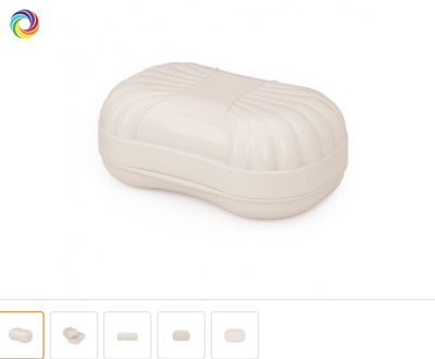 Мыльница дорожная "Фигурная", пласт. (1/30)