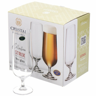 Набор бокалов 6пр 380 мл "STRIX" для пива (1/8)