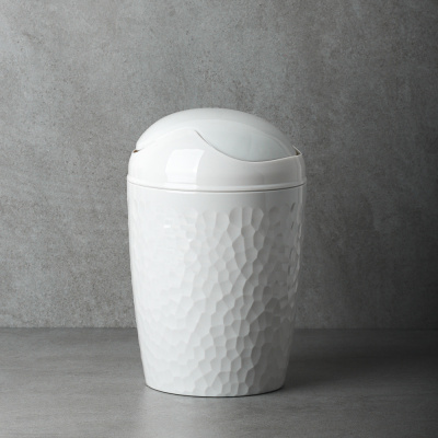 Контейнер для мусора "Tule" 1л настольный, светло-серый, пласт. (1/2/22)