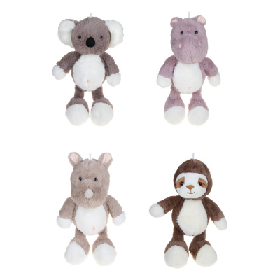 Игрушка мягкая в виде животных "Сафари - Зу", полиэстер, 35см, 4диз (1/20)