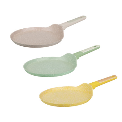 Сковорода литая блинная d24см, АП мрамор, индукция, 3цв SATOSHI Дейзи (1/6)