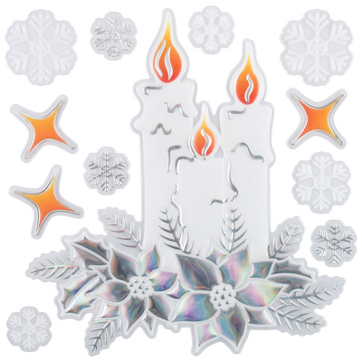 Наклейка интерьерная 18*17,5 см "Рождество" (ПВХ) (1/48)