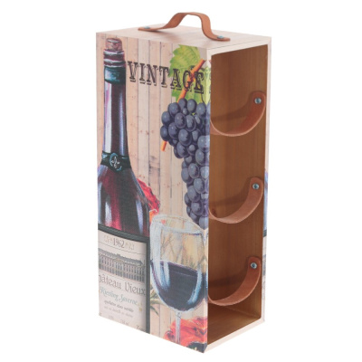 Подставка для бутылок L18 W13 H38 см(дерево,текст.мат.) (1/10)