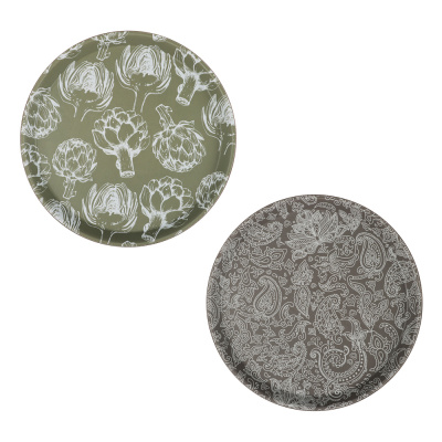 Поднос круглый с антиск. покрытием, d27,5см, "Катания", 2 диз (1/30)