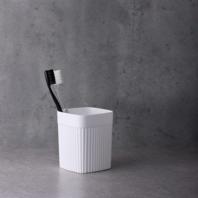 Стакан "Velvet" 90х90х110 мм, 0,65л, белый (1/18)