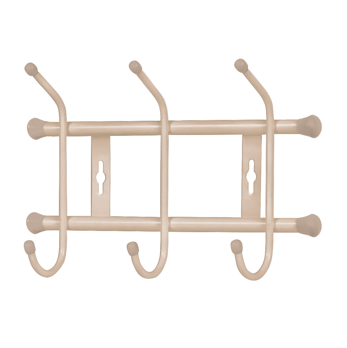 Вешалка настенная 3 крючка 285х180х67 (бежевый металлик) (1/5)