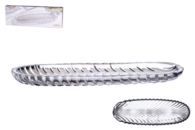 Блюдо 14х40см сервировочное (стекло) (1/12)