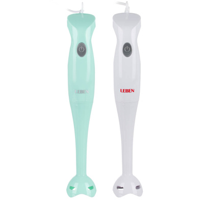 Блендер погружной 200Вт, 1 скорость, лезвия нерж.сталь.2цв. LEBEN NEW (1/24)