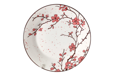 Тарелка 20см десертная "Sakura" фарф (12/60)