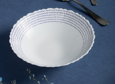 Салатник 19см опаловое стекло MILLIMI Азуль (6/48)