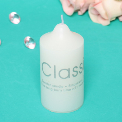 Свеча "Classic" 5*10см цвет белый ZD-102 (1/144)