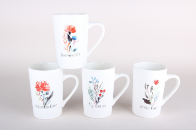 Кружка 380мл микс(фарф.) (12/48)