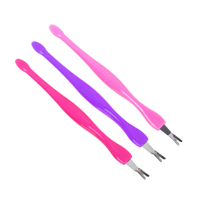 Триммер для кутикул "Перламутр" 11см (пластик, металл) (3цв) (1/12)