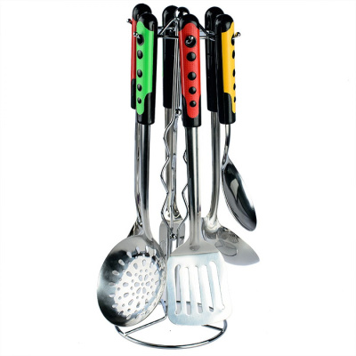 Набор кухонных принадлежностей 6шт на метал подставке 16554-6(1/24)