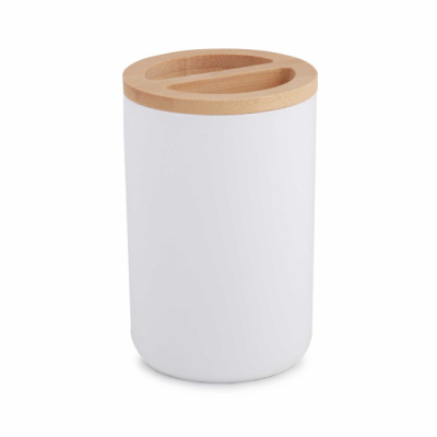 Подставка для зубных щеток "Бамбук" (белый) (уп.18)