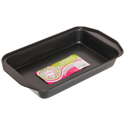 Противень металлический 33,5*19,5*4,5см с АП "Селфи" (1/50)