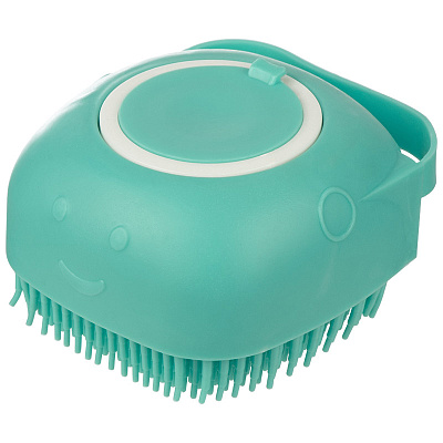 Щетка для мытья животных с диспен. для моющего ср-ва 8x8x5 см (силикон, пластмасса) (1/30)