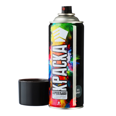 Краска-аэрозоль 400мл ЕРМАК серая(9001/301) (1/4/12)