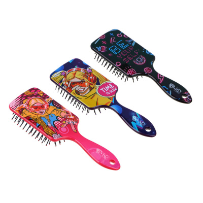 Расческа массажная 3D, 21,7*6,8см(пластик)3диз.ЮниLook (1/12/120)