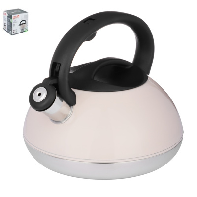 Чайник стальной 3,0л "Роншан" Бежевый индукция (1/12)