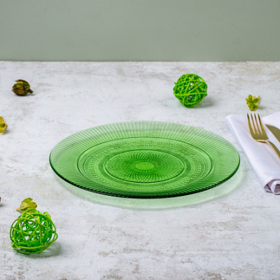 Тарелка 25см обеденная ЛУИЗ ШАРТРЕЗ (ударопр.стекло) (6/18)