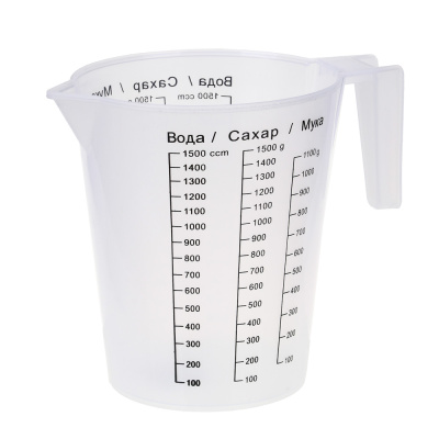 Стакан мерный 1,5л (пласт) (1/15/120)