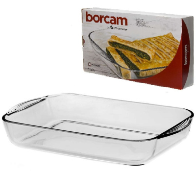 Форма Borcam 400*270*61мм прямоуг 3,85л б/кр (жаропроч) п/уп (1/4) Форма Borcam 400*270*61мм прямоуг 3,85л б/кр (жаропроч) п/уп (1/4)