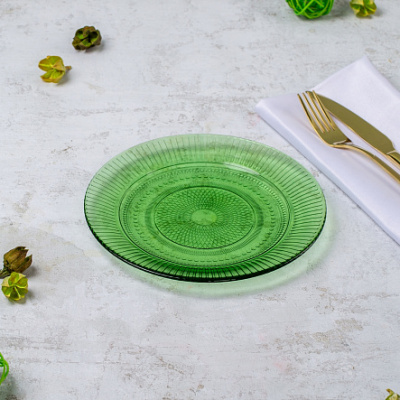 Тарелка 19см десертная ЛУИЗ ШАРТРЕЗ (ударопр.стекло) (6/24)