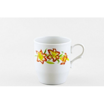 Кружка 350 мл Русское поле Лилия (фарфор) , р.4, С22 (24)