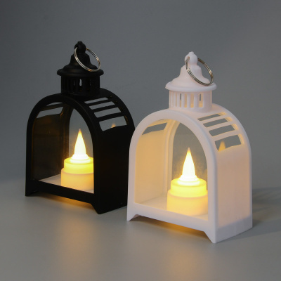 Светильник декор. LED в виде фонаря, 9,5x5,5x15см, PP, 3хAG10, 1 режим, 2диз, арт.1СНОУ БУМ (1/4)