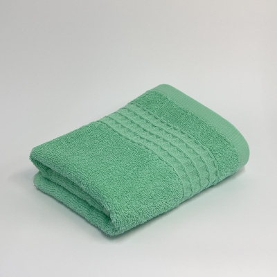 Полотенце махровое МОХИТО 70х130, 420гр./м2, св.нефрит (1/10)