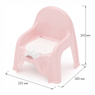 Горшок-стульчик туалетный (розовый) (уп.6)