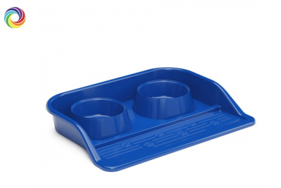 Набор мисок для дом. животных 0,3л с лотком пласт.(12)