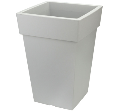 Кашпо "Тубус" 300*300мм 14л Смоки, пласт. (1/3)