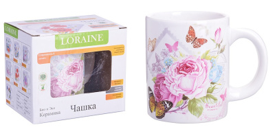 Кружка 300мл Батерфляй LR керам.(1/72)