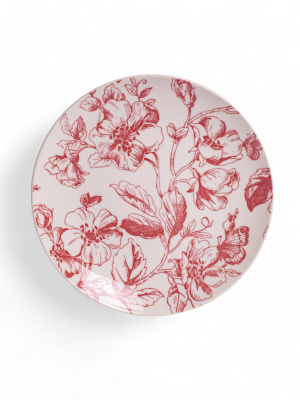 Тарелка десертная19см BOTANICA бордо (фарф.) (6/24)