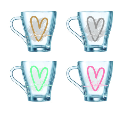 Кружка 250мл "Грация" Люблю стекло (20/1200)