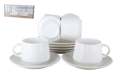 Набор чайный 180мл Lotus (фарф.) п/уп (1/8)