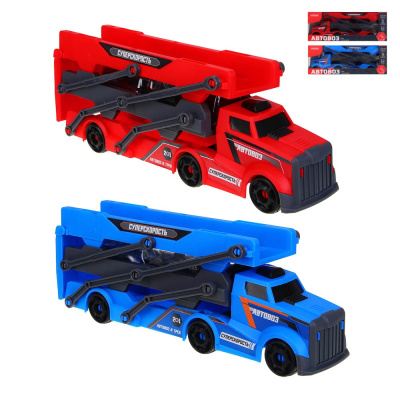 Автовоз трек с запуском, РР, АБС, 28,5х8х10,5 см, 2диз ИГРОЛЕНД (1/48) Автовоз трек с запуском, РР, АБС, 28,5х8х10,5 см, 2диз ИГРОЛЕНД (1/48)