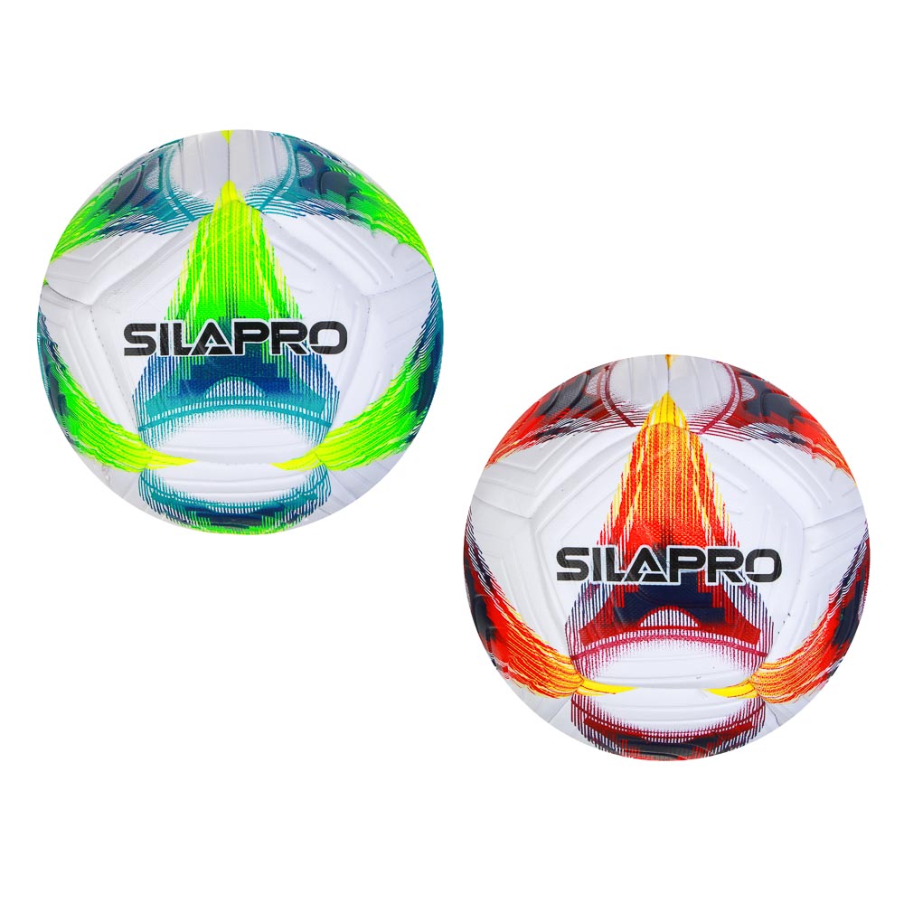 Мяч футбольный 22см, 5 р-р, 2сл, PU 3.5мм, 400г (+-10%) SILAPRO (1/50