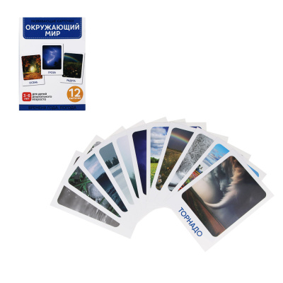 Карточки развивающие "Окружающий мир", картон, 15х21,5см, 16 диз ИГРОЛЕНД (16/16)