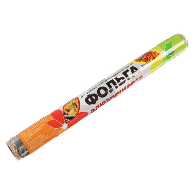 Фольга алюминиевая 29см x 15м, 7 мкм, в пленке (1/54)