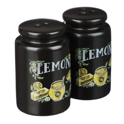 Набор для соли и перца, 5х8см, керамика MILLIMI Лимонный курд (1/48)