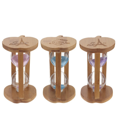 Часы песочные L8 W8 H14см (3в)(дерево,стекло) п/у (1/72)