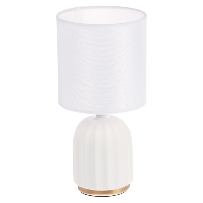 Светильник настольный Люцерн, 27 см, E14, 40 Вт, 230В, керамика, текстиль, белый BY (1/18) Светильник настольный Люцерн, 27 см, E14, 40 Вт, 230В, керамика, текстиль, белый BY (1/18)