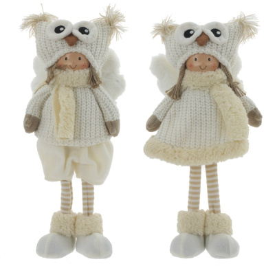 Игрушка набивная "Девочка", L19 W13 H39,5 см, 2в.(текст.мат.,полим.мат.)