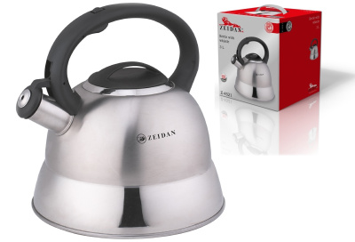 Чайник 3,0л со свистком,нжс,3-х слой.капсул.индукц.дно,фикс.бакелит.ручка, п/у (1/6)