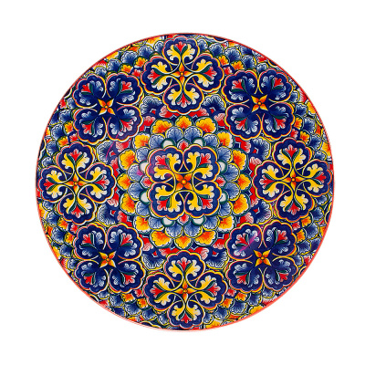 "Arabesque" Тарелка (красная) d=21,5см,h=2см (min6) (транспортная уп.)(6/48)