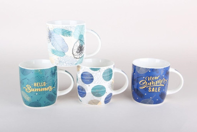 Кружка 350мл микс (фарф) (12/72)